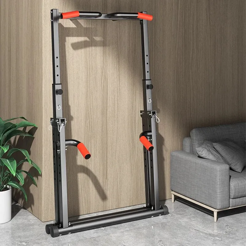 Horizontale Stange, für den Innenbereich, für den Haushalt, ohne Stanzen, für hängende Stange, Boden, zusammenklappbar, Einzel- und Parallelstange, Familien-Fitness