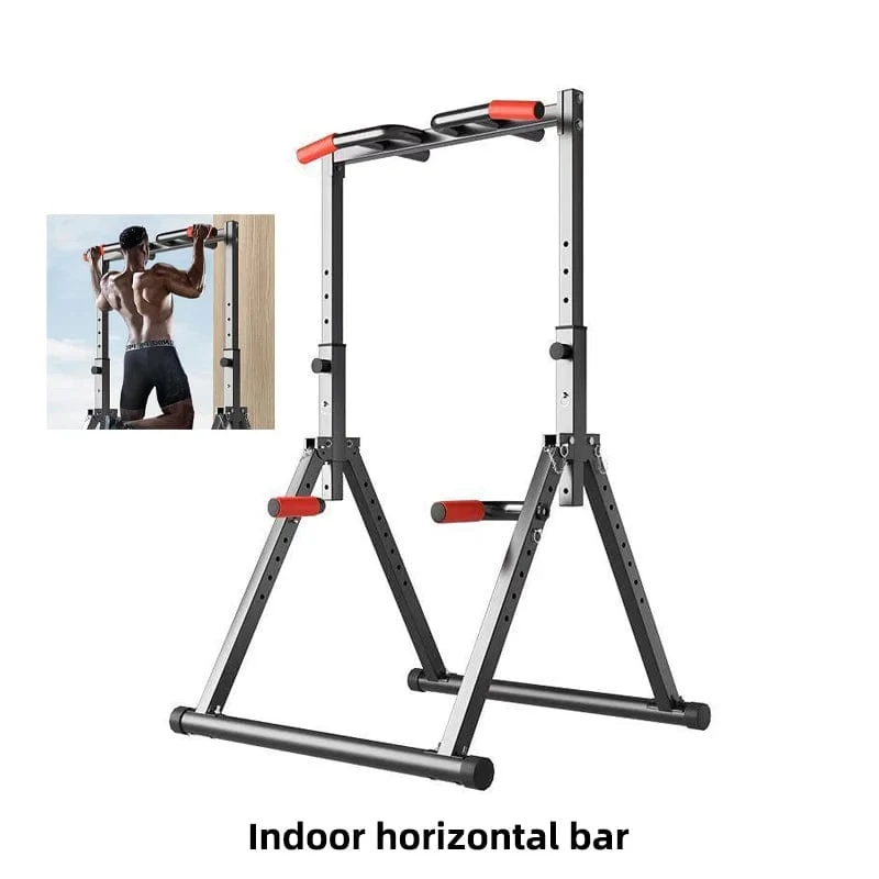 Horizontale Stange, für den Innenbereich, für den Haushalt, ohne Stanzen, für hängende Stange, Boden, zusammenklappbar, Einzel- und Parallelstange, Familien-Fitness