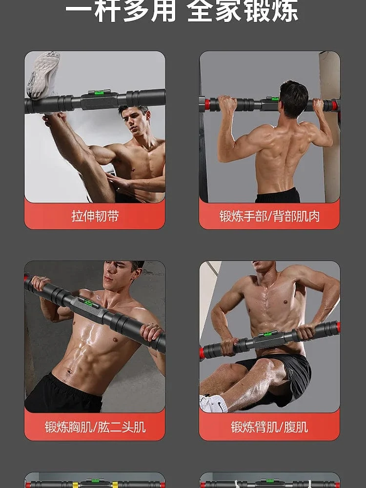 2023 neue Anti Drop Indoor Horizontal Bar Hause Kein Stanzen Wand-montiert Pull Up Bar Korridor Fitness Horizontal Bar
