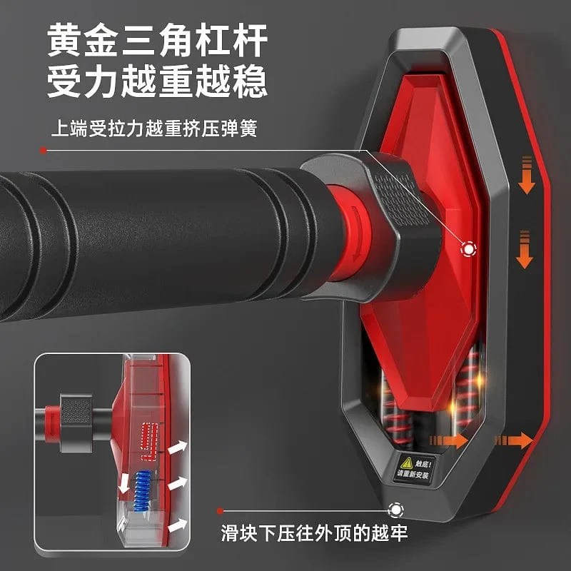 2023 neue Anti Drop Indoor Horizontal Bar Hause Kein Stanzen Wand-montiert Pull Up Bar Korridor Fitness Horizontal Bar