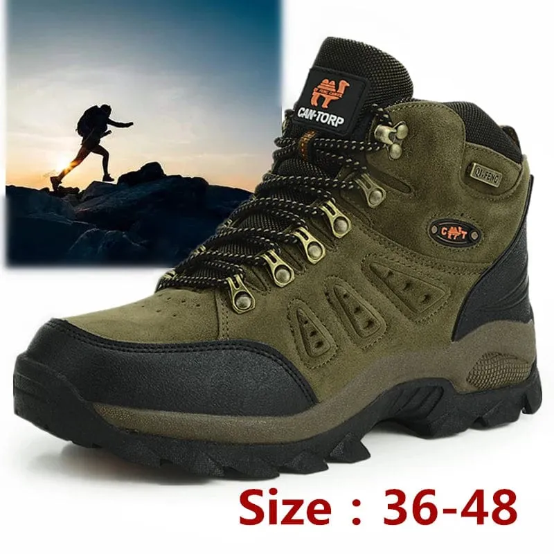 Große Größe 48 Wanderstiefel Herren Sommer Winter Outdoor Warm Fell Rutschfeste Mode Damen Schuhe Jungen Outdoor Arbeitsstiefeletten Herbst