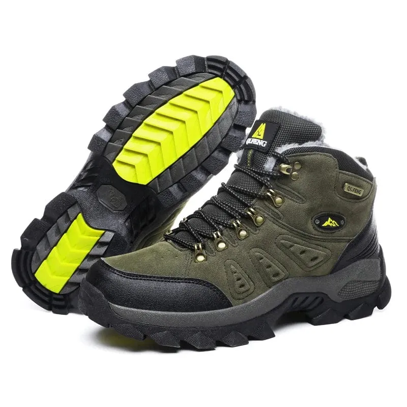 Große Größe 48 Wanderstiefel Herren Sommer Winter Outdoor Warm Fell Rutschfeste Mode Damen Schuhe Jungen Outdoor Arbeitsstiefeletten Herbst