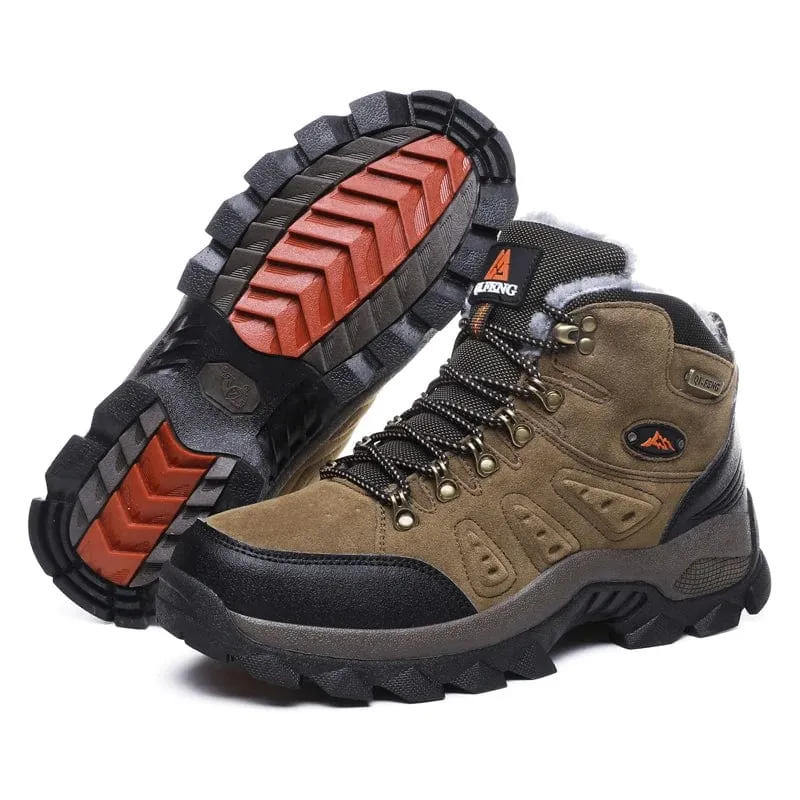 Große Größe 48 Wanderstiefel Herren Sommer Winter Outdoor Warm Fell Rutschfeste Mode Damen Schuhe Jungen Outdoor Arbeitsstiefeletten Herbst