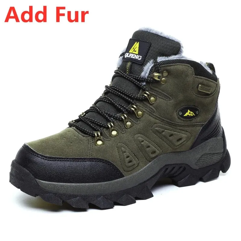 Große Größe 48 Wanderstiefel Herren Sommer Winter Outdoor Warm Fell Rutschfeste Mode Damen Schuhe Jungen Outdoor Arbeitsstiefeletten Herbst