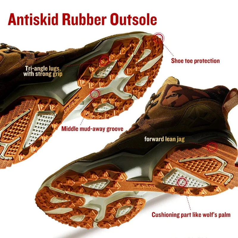 RAX Männer Wandern Schuhe Mid-top Wasserdichte Outdoor Sneaker Männer Leder Trekking Stiefel Trail Camping Klettern Jagd Turnschuhe Frauen