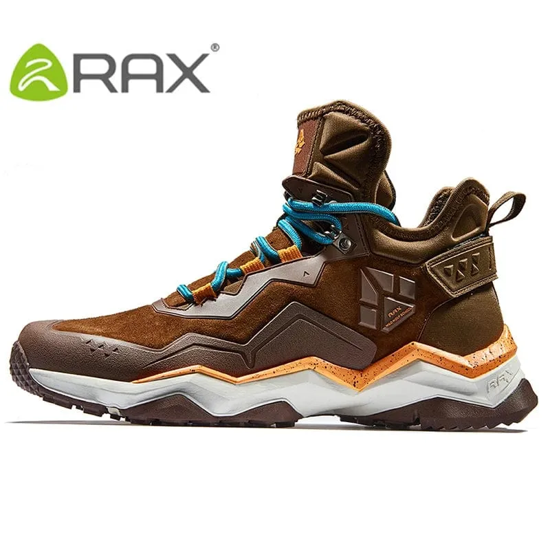RAX Männer Wandern Schuhe Mid-top Wasserdichte Outdoor Sneaker Männer Leder Trekking Stiefel Trail Camping Klettern Jagd Turnschuhe Frauen