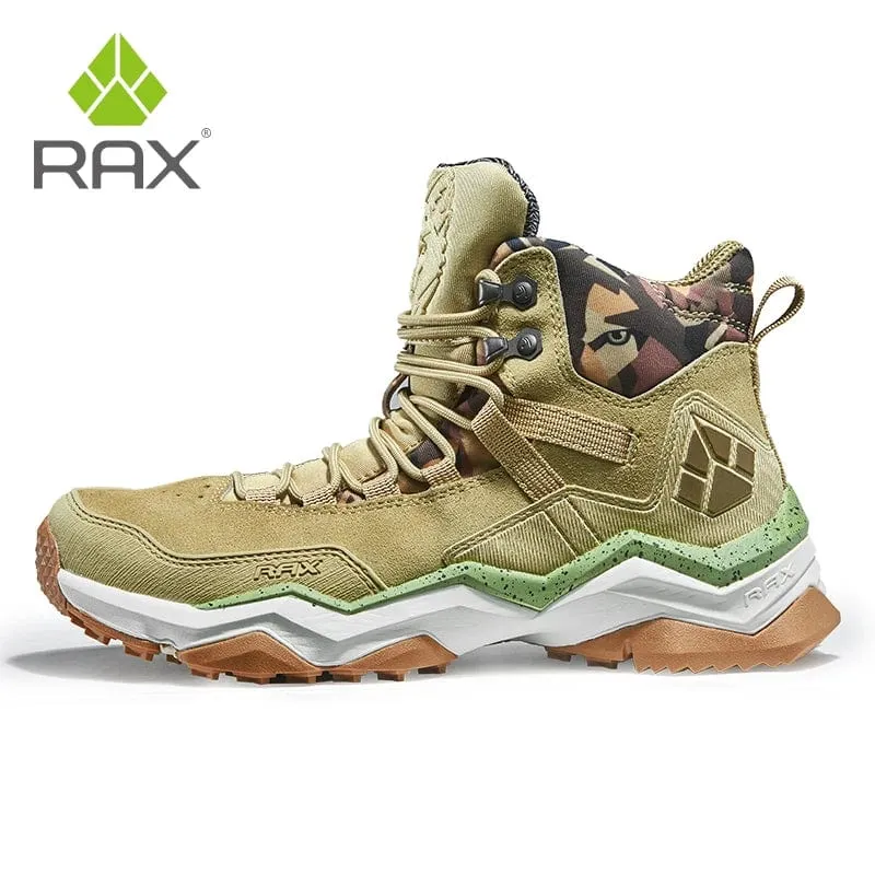 RAX Männer Wandern Schuhe Mid-top Wasserdichte Outdoor Sneaker Männer Leder Trekking Stiefel Trail Camping Klettern Jagd Turnschuhe Frauen