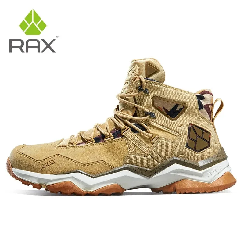 RAX Männer Wandern Schuhe Mid-top Wasserdichte Outdoor Sneaker Männer Leder Trekking Stiefel Trail Camping Klettern Jagd Turnschuhe Frauen