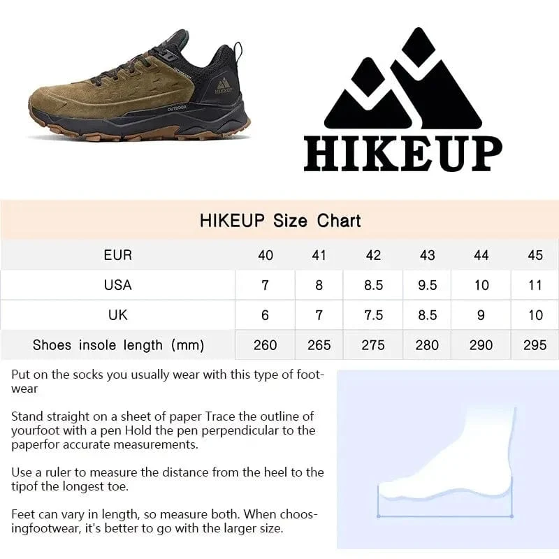 HIKEUP Neueste herren Wanderschuhe Verschleiß-beständig Nicht-slip Outdoor Sneaker Klettern Trekking Jagd Männer Sport Wildleder