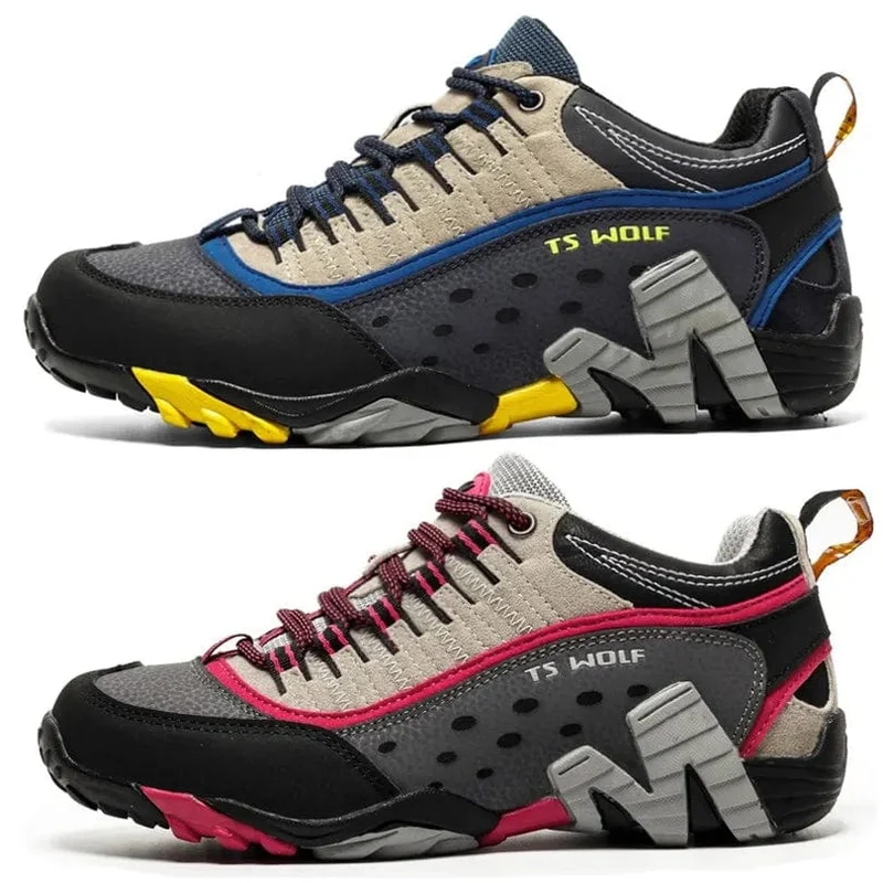 Outdoor Lover Trekkingschuhe Herren Wasserdichte Wanderschuhe Bergstiefel Echtes Leder Woodland Jagd Taktische Schuhe