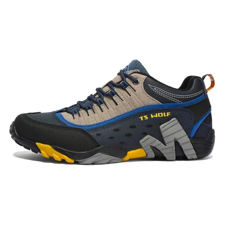 Outdoor Lover Trekkingschuhe Herren Wasserdichte Wanderschuhe Bergstiefel Echtes Leder Woodland Jagd Taktische Schuhe