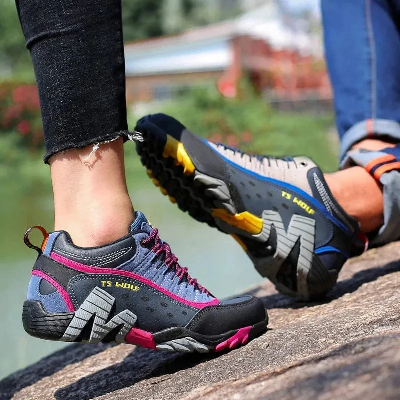 Outdoor Lover Trekkingschuhe Herren Wasserdichte Wanderschuhe Bergstiefel Echtes Leder Woodland Jagd Taktische Schuhe