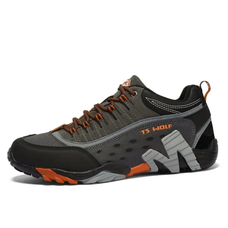 Outdoor Lover Trekkingschuhe Herren Wasserdichte Wanderschuhe Bergstiefel Echtes Leder Woodland Jagd Taktische Schuhe