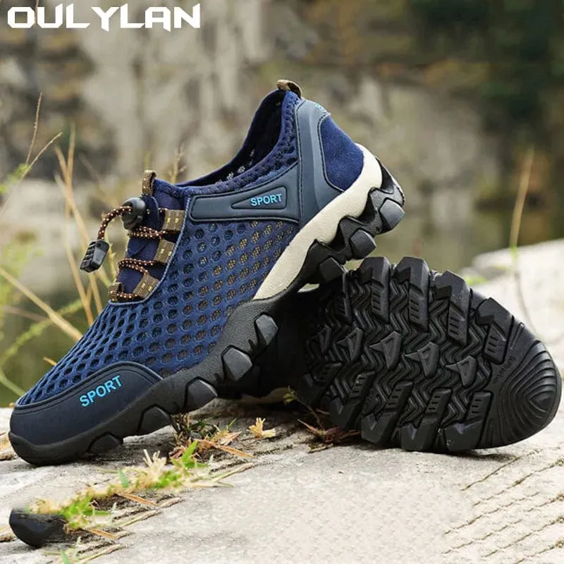 Oulylan Trekking Wanderschuhe Herren Bergschuhe Turnschuhe Flusswandern Camping Trail Schuhe Frühling Sommer Herren Outdoor Upstream Wasser