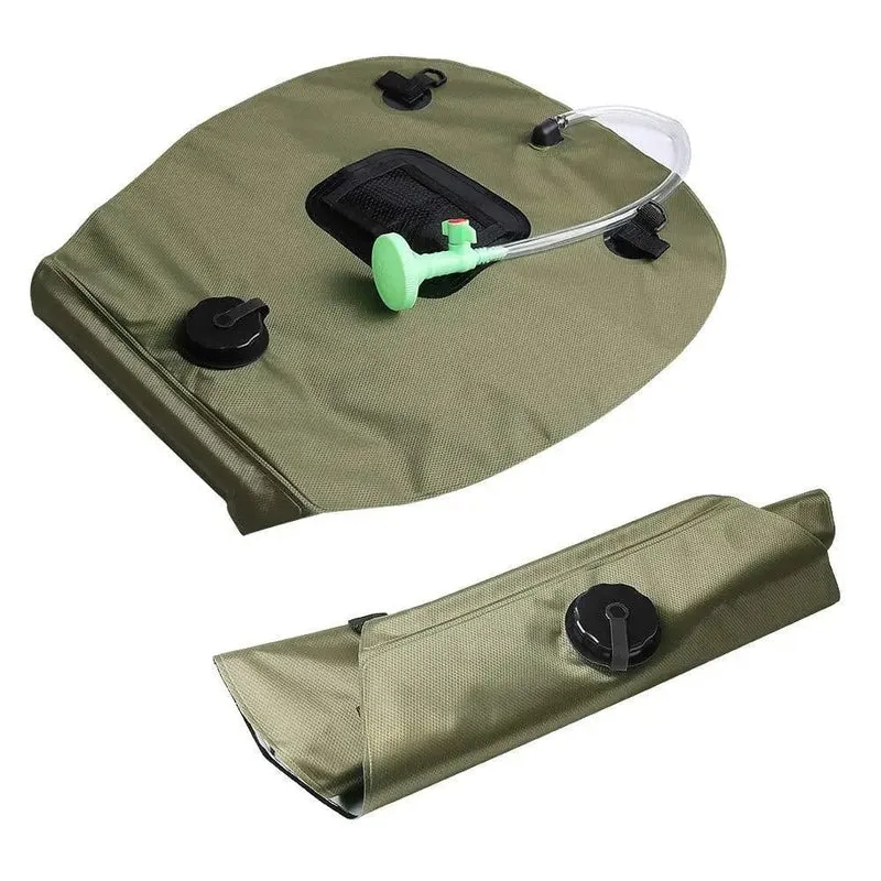 20L Outdoor Badetasche Solar Wandern Camping Duschtasche Tragbare Heizung Badewasser Aufbewahrungstasche Schlauch Umschaltbarer Duschkopf