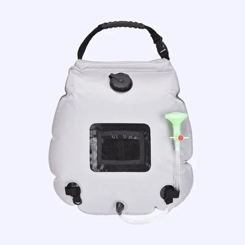 20L Outdoor Badetasche Solar Wandern Camping Duschtasche Tragbare Heizung Badewasser Aufbewahrungstasche Schlauch Umschaltbarer Duschkopf