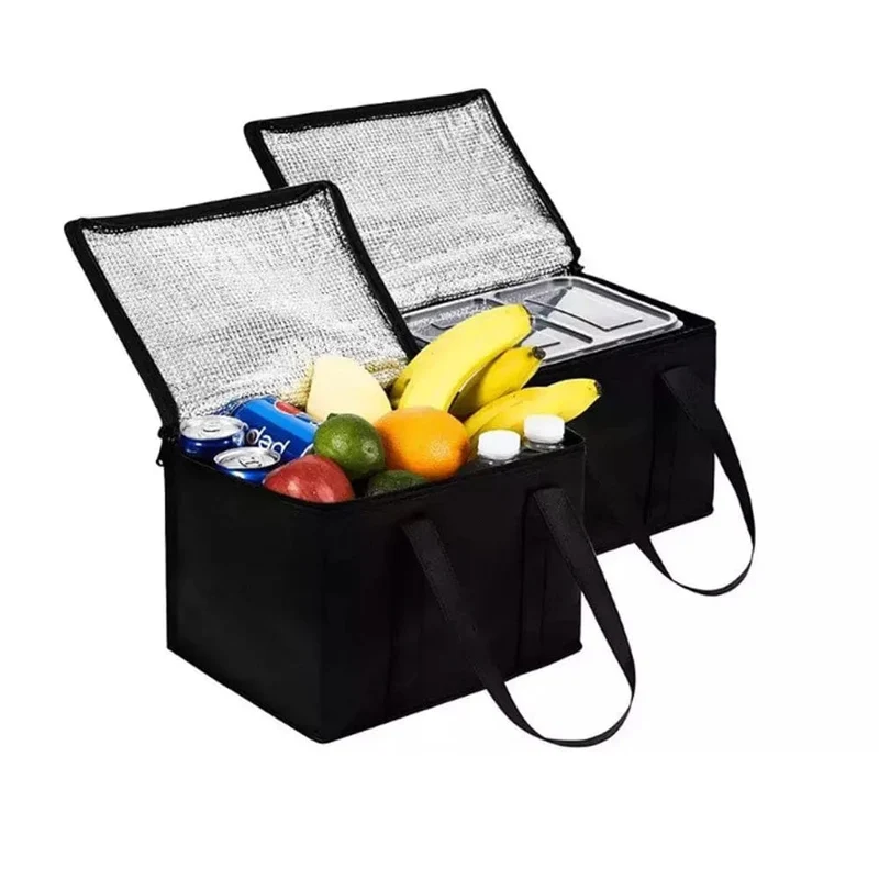 Große Kühlbox für den Außenbereich, Picknicktasche, tragbare, wärmeisolierte Kühltasche, Camping-Getränke-Bento-Taschen, Grill-Reißverschluss-Pack, Picknickzubehör