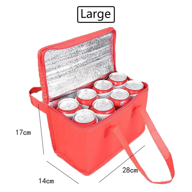 Isolierte Folientasche, große Kapazität, Thermo-Warmhaltebeutel, Kühltasche, Lebensmittelaufbewahrungsbeutel für Outdoor-Camping, Bier, Lebensmittel, Trinkbox