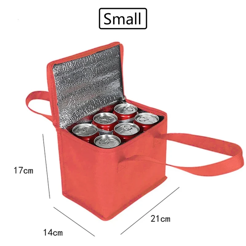 Isolierte Folientasche, große Kapazität, Thermo-Warmhaltebeutel, Kühltasche, Lebensmittelaufbewahrungsbeutel für Outdoor-Camping, Bier, Lebensmittel, Trinkbox