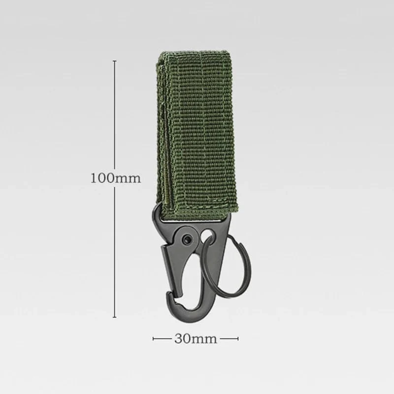 Outdoor Taktische Karabiner Schlüssel Tasche Zubehör Multifunktionale Gürtel Schnalle Nylon Gurtband