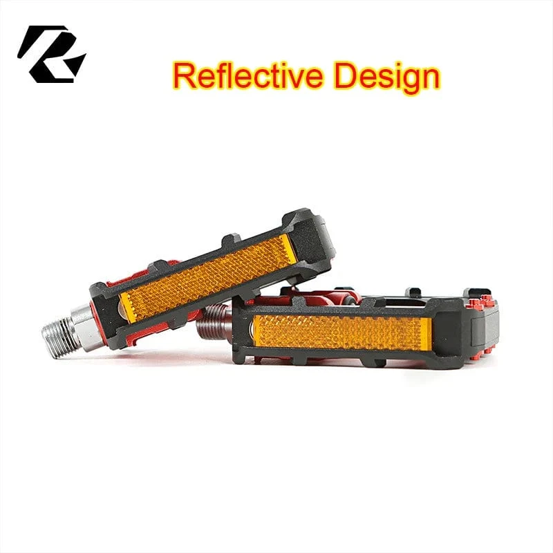 Faltrad-Pedale, faltbares Pedal, MTB, Rennrad, Rennrad, rutschfest, reflektierend, versiegeltes Lager, Cr-Mo, Universal-Pedale, 9/16
