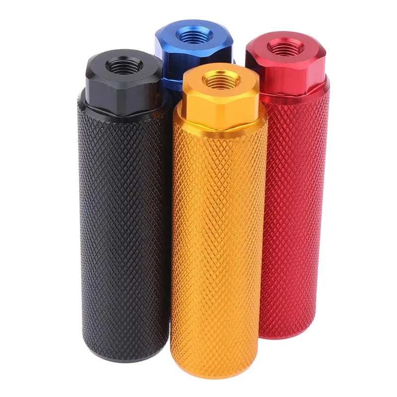 1 stücke Legierung Fuß Stunt Peg Für BMX Bike Fit 3 8 Zoll Achsen Bike Pegs Anti Skid Blei Fuß rest Pegs Fahrrad Zubehör