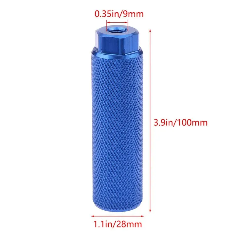 1 stücke Legierung Fuß Stunt Peg Für BMX Bike Fit 3 8 Zoll Achsen Bike Pegs Anti Skid Blei Fuß rest Pegs Fahrrad Zubehör