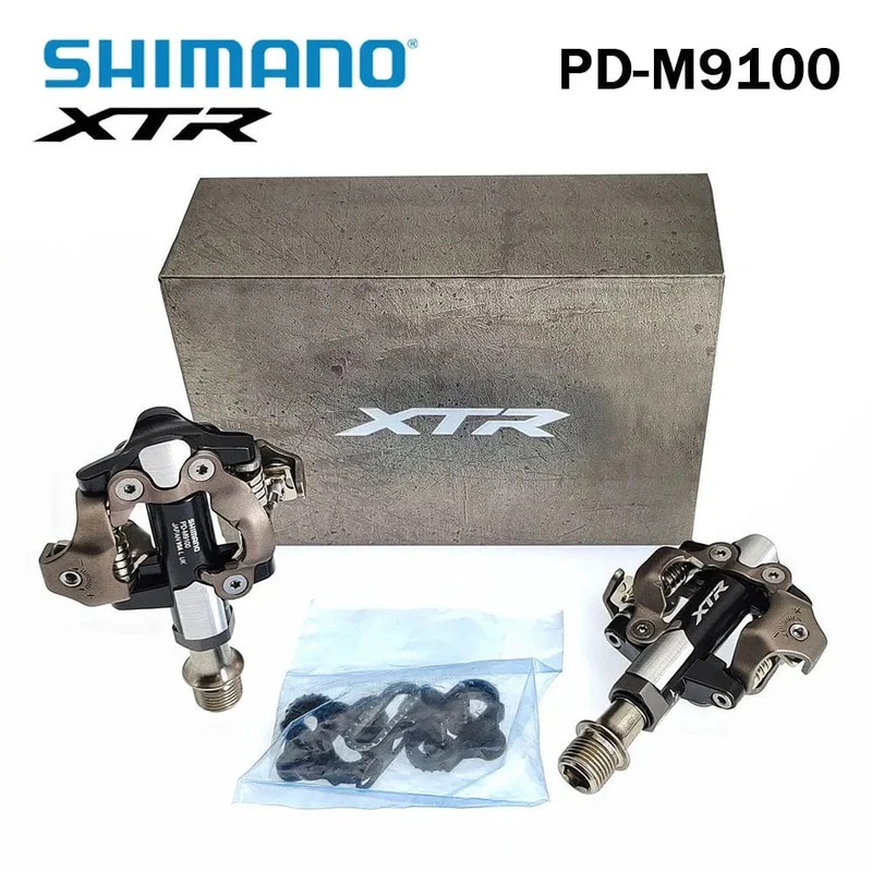 Shimano XTR PD-M9100 Pedale Mountainbike Self-locking XT Pedale Mit SH51 Stollen für MTB Fahrrad Kreuz-land Rennen radfahren Teile