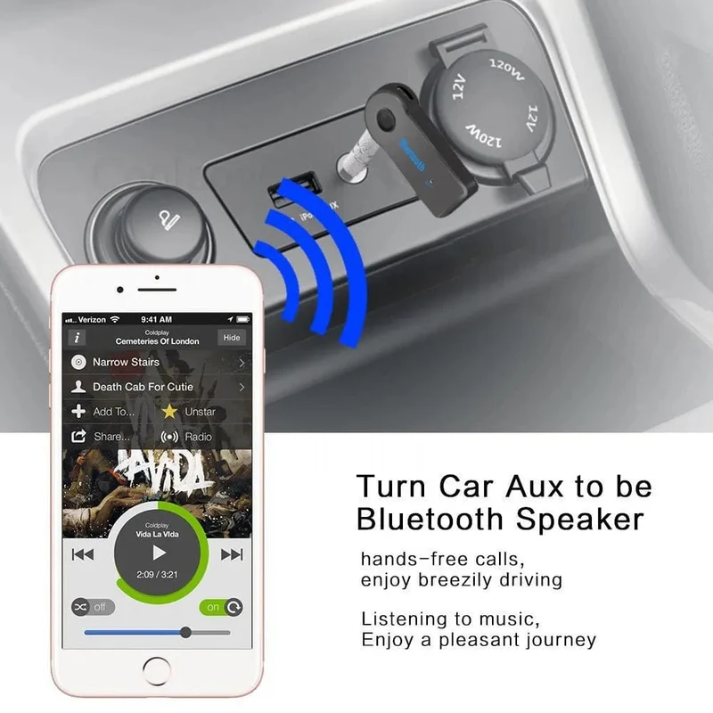 Kabelloser Bluetooth 5.0-Empfänger-Sender-Adapter, 3-in-1-USB-Adapter, Audioempfänger, Bluetooth-Autoladegerät, Auto-Aux für E91 E92