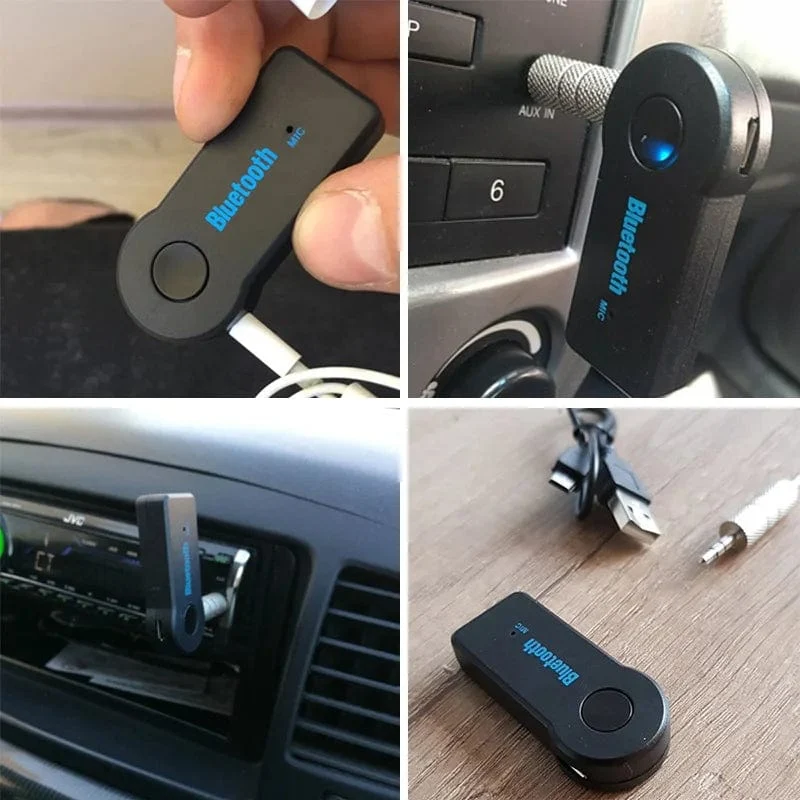 Kabelloser Bluetooth 5.0-Empfänger-Sender-Adapter, 3-in-1-USB-Adapter, Audioempfänger, Bluetooth-Autoladegerät, Auto-Aux für E91 E92