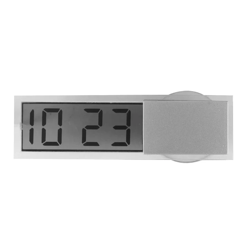 LCD-Display Mini tragbare elektronische Fenster Uhr mit Saugnapf Uhr Auto Innen Ornament Zubehör