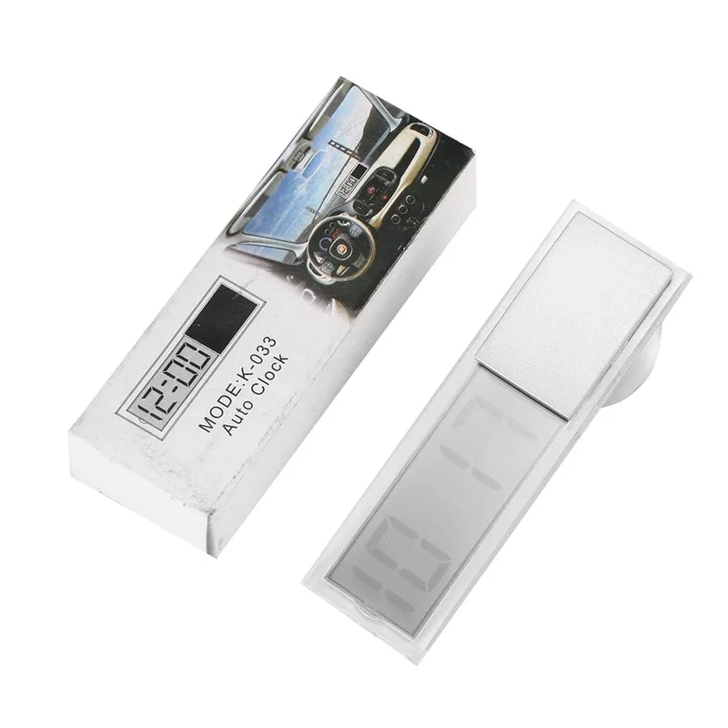 LCD-Display Mini tragbare elektronische Fenster Uhr mit Saugnapf Uhr Auto Innen Ornament Zubehör