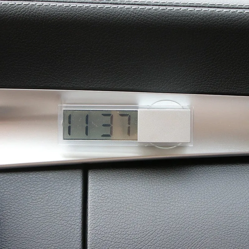 LCD-Display Mini tragbare elektronische Fenster Uhr mit Saugnapf Uhr Auto Innen Ornament Zubehör