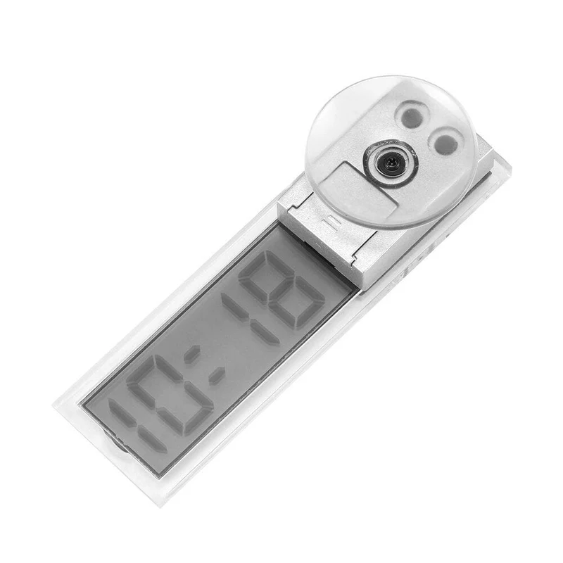 LCD-Display Mini tragbare elektronische Fenster Uhr mit Saugnapf Uhr Auto Innen Ornament Zubehör