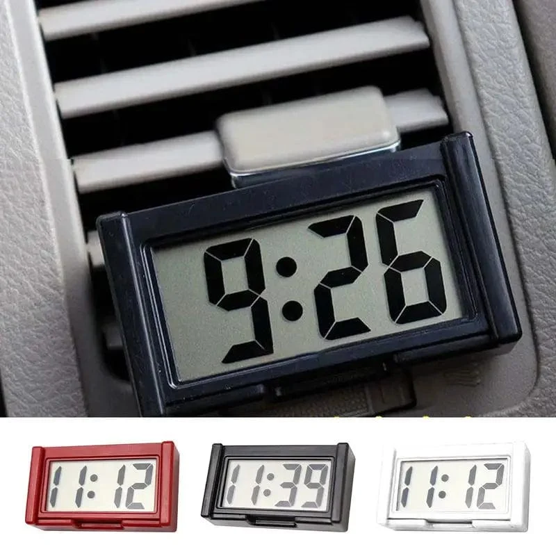 Mini-Digitaluhr, großer Bildschirm, elektronische Uhr im Armaturenbrett des Autos, selbstklebende Mini-Uhr, langlebige Autouhr für das Armaturenbrett von Lkw