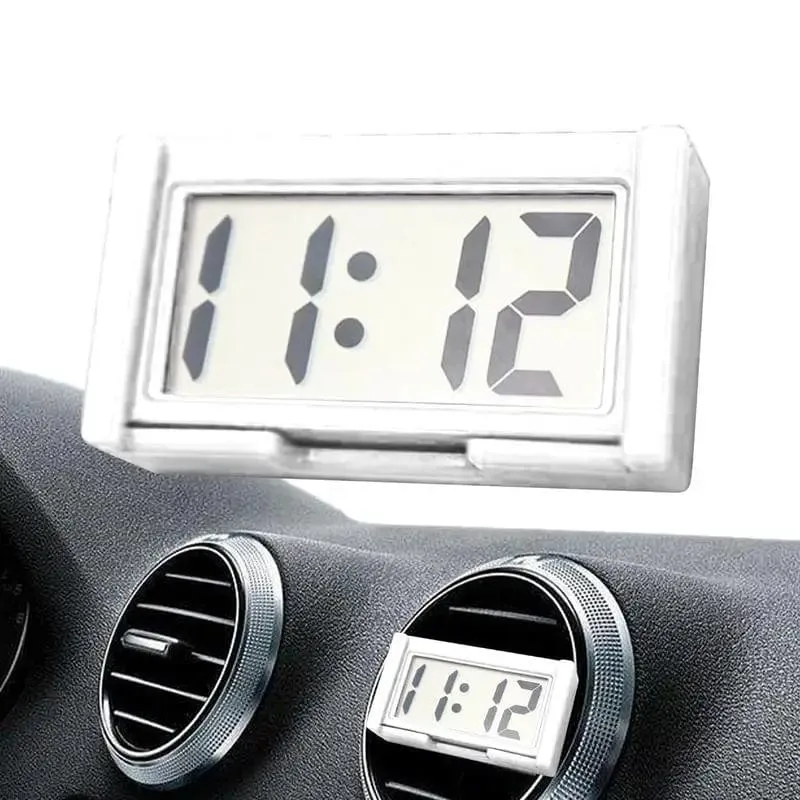 Mini-Digitaluhr, großer Bildschirm, elektronische Uhr im Armaturenbrett des Autos, selbstklebende Mini-Uhr, langlebige Autouhr für das Armaturenbrett von Lkw