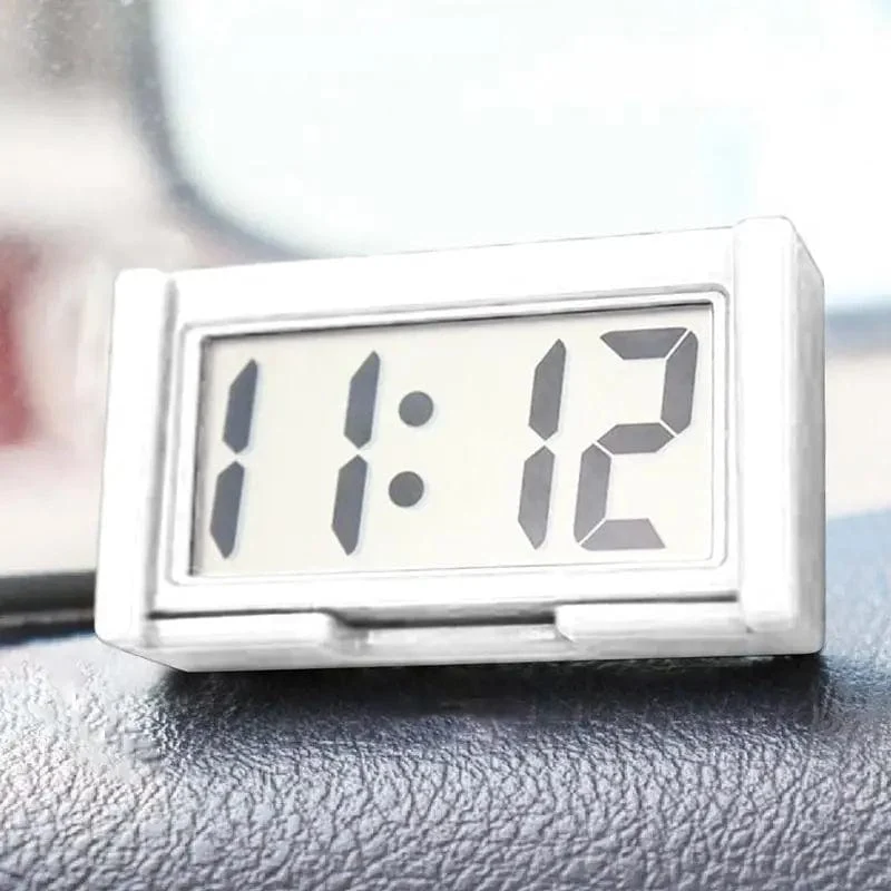 Mini-Digitaluhr, großer Bildschirm, elektronische Uhr im Armaturenbrett des Autos, selbstklebende Mini-Uhr, langlebige Autouhr für das Armaturenbrett von Lkw