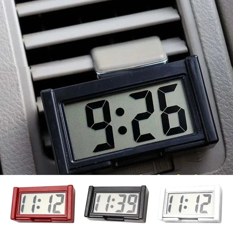 Mini-Digitaluhr, großer Bildschirm, elektronische Uhr im Armaturenbrett des Autos, selbstklebende Mini-Uhr, langlebige Autouhr für das Armaturenbrett von Lkw