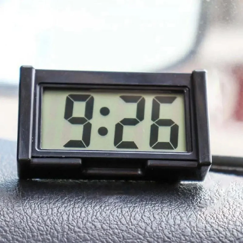 Mini-Digitaluhr, großer Bildschirm, elektronische Uhr im Armaturenbrett des Autos, selbstklebende Mini-Uhr, langlebige Autouhr für das Armaturenbrett von Lkw