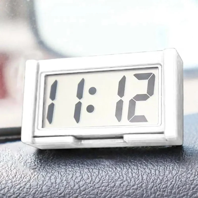 Mini-Digitaluhr, großer Bildschirm, elektronische Uhr im Armaturenbrett des Autos, selbstklebende Mini-Uhr, langlebige Autouhr für das Armaturenbrett von Lkw