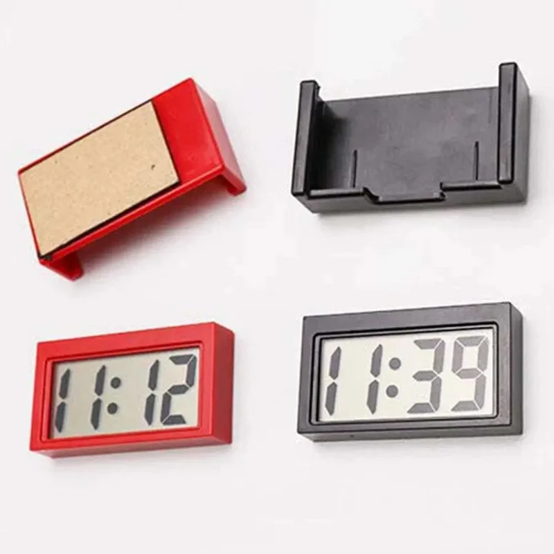 Mini-Digitaluhr, großer Bildschirm, elektronische Uhr im Armaturenbrett des Autos, selbstklebende Mini-Uhr, langlebige Autouhr für das Armaturenbrett von Lkw