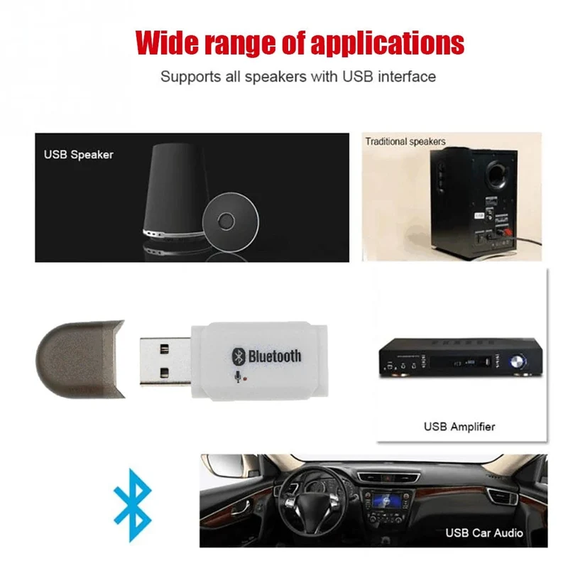 Heißer Bluetooth 5.0 Adapter USB Für Computer PC Bluetooth Lautsprecher Musik Empfänger USB Bluetooth Adapter Freisprecheinrichtung Car Kit