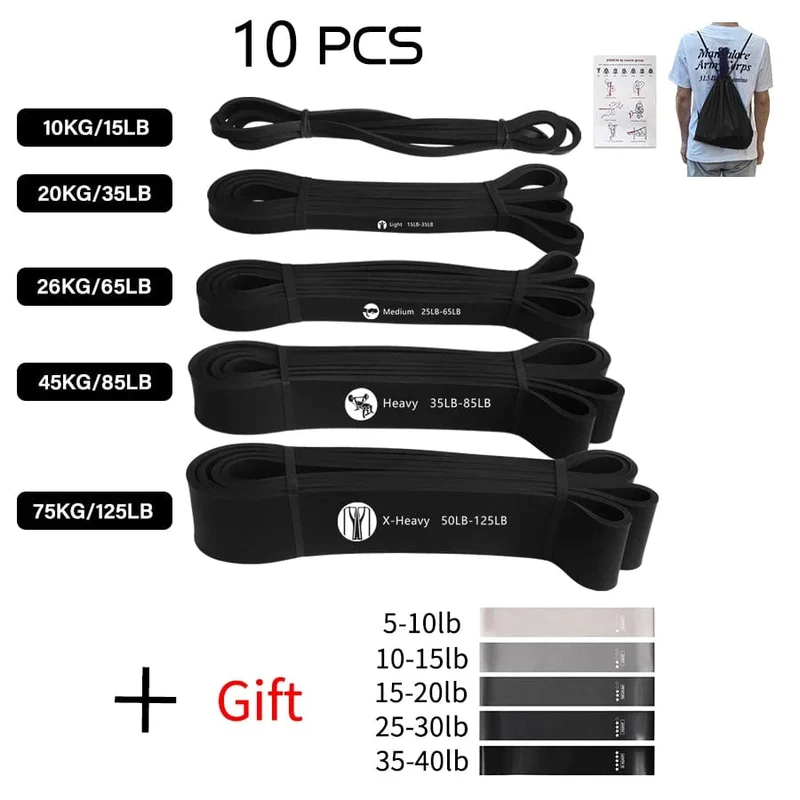 Hochleistungs-Latex-Widerstandsband, elastisches Übungsband für Sport, Kraft, Klimmzughilfe, Workout, Pilates, Fitnessgeräte