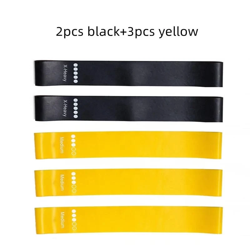 5 Teile/satz Yoga Widerstand Gummibänder Bodybuilding Elastische Bands Pilates Übung Workout Bands Expander Gürtel Fitness Ausrüstung