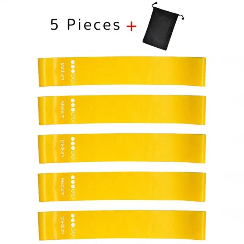 5 Teile/satz Yoga Widerstand Gummibänder Bodybuilding Elastische Bands Pilates Übung Workout Bands Expander Gürtel Fitness Ausrüstung
