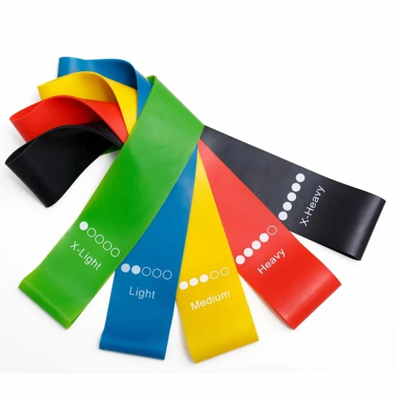 5 Teile/satz Yoga Widerstand Gummibänder Bodybuilding Elastische Bands Pilates Übung Workout Bands Expander Gürtel Fitness Ausrüstung