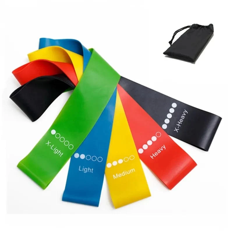 5 Teile/satz Yoga Widerstand Gummibänder Bodybuilding Elastische Bands Pilates Übung Workout Bands Expander Gürtel Fitness Ausrüstung