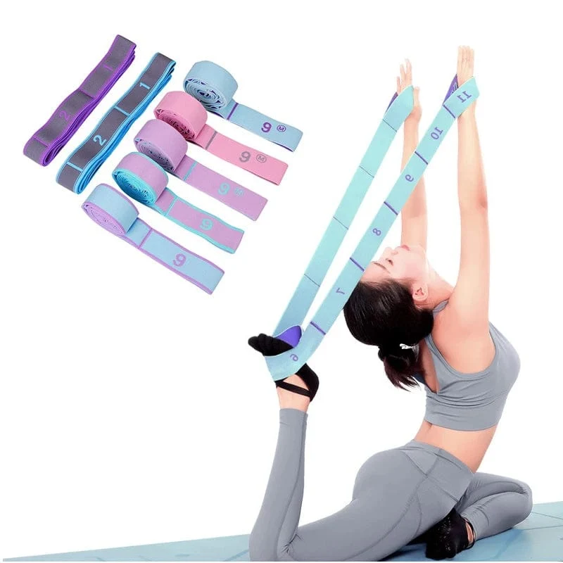 Mehrteilige elastische Yoga-Widerstandsbänder für Erwachsene und Kinder, Tanztraining, Fitnessstudio, Zuhause, Pilates, Übung, Zuggurt, Gürtel, Fitness, Sport