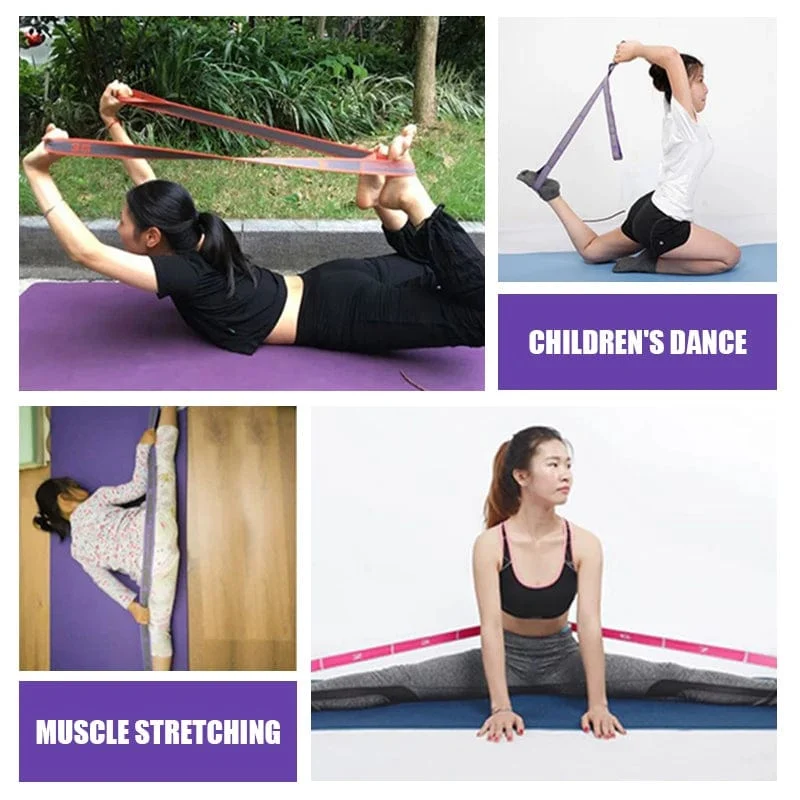 Mehrteilige elastische Yoga-Widerstandsbänder für Erwachsene und Kinder, Tanztraining, Fitnessstudio, Zuhause, Pilates, Übung, Zuggurt, Gürtel, Fitness, Sport
