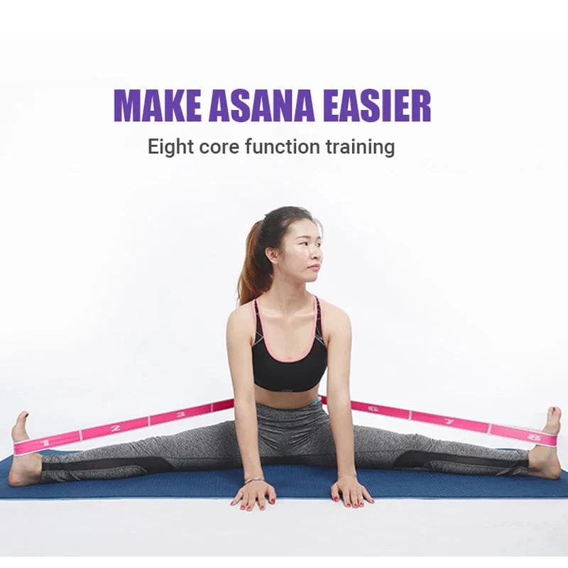 Mehrteilige elastische Yoga-Widerstandsbänder für Erwachsene und Kinder, Tanztraining, Fitnessstudio, Zuhause, Pilates, Übung, Zuggurt, Gürtel, Fitness, Sport